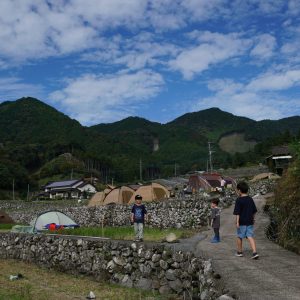 棚田のキャンプ場